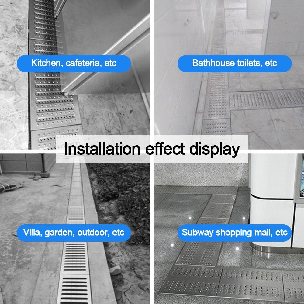 Rectangle Shape Bathroom Sink Strainer Cover Stainless Steel Drain Filter Net  Outdoor Courtyard