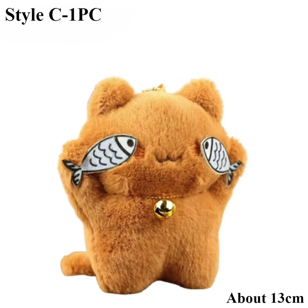 1-20PC Cute Black Cat Plush Toy Doll Small Pendant Cuddly Pillow Cushion Ins Black Cat Plush Toy Doll for Boy Girl Brithday Gift