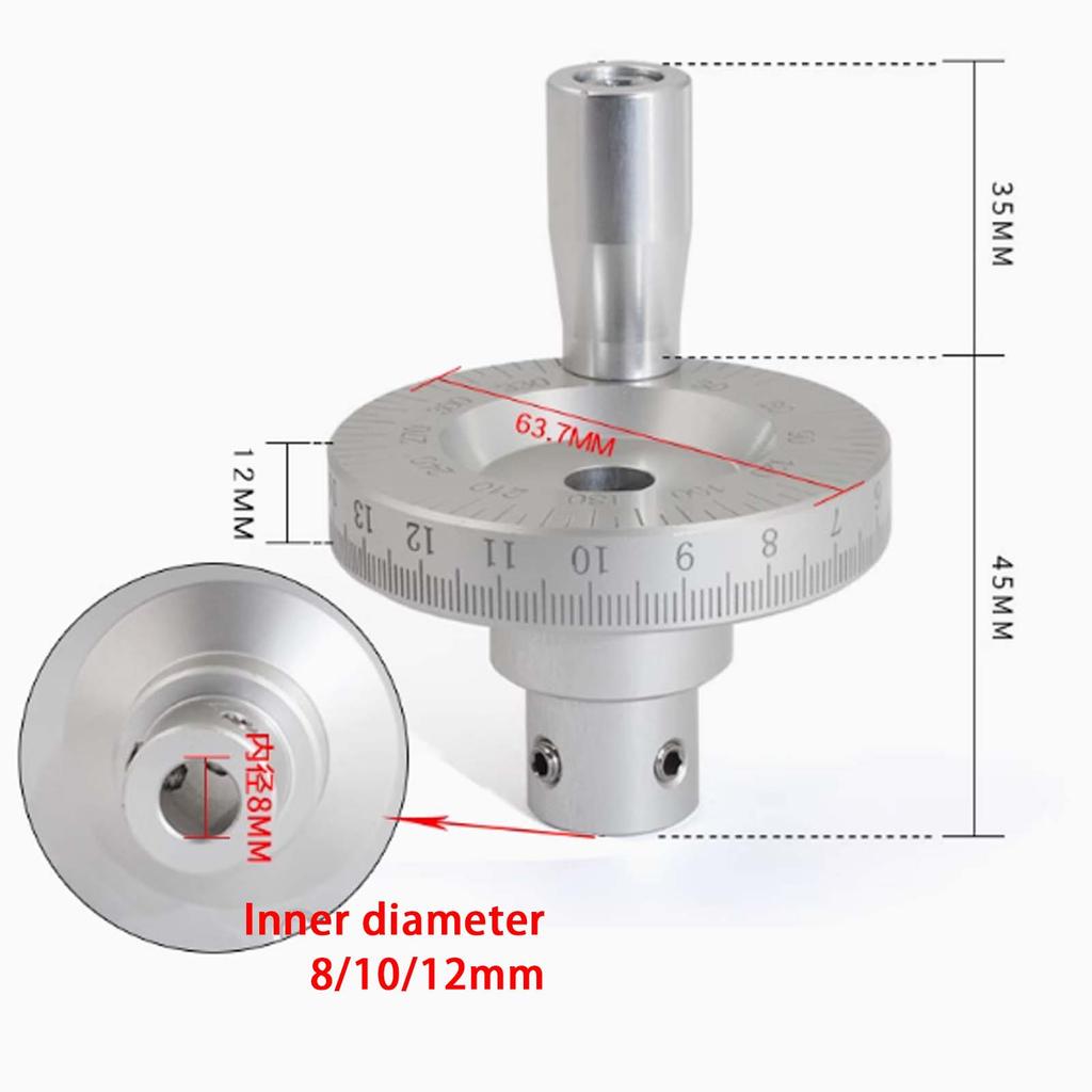 Hliníková slitina soustružnického ručního kola s HD stupnicí, ruční posuvné klikové kolo pro strojírenské vybavení