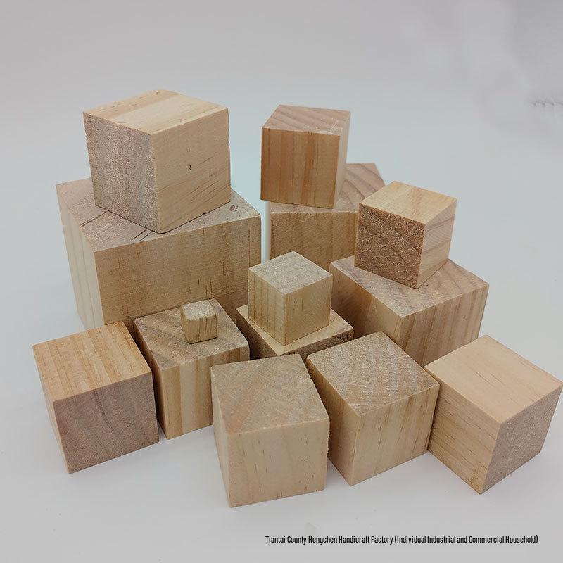 Cross-Border Pine Wood DIY Children s Model Cubes and Blocks 1x1x1cm