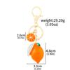 Xiyin Strass Emaille Frucht Schlüsselanhänger - Zitrone, Kirsche, Erdbeere Taschenanhänger Geschenk