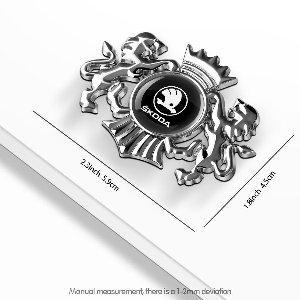 bfdqw8 3D Metal Car Crown Styling Body Trunk Decoration Sticker Badge Accessories For Skoda Octavia 2 Fabia Karop Superb Rapid Kodiaq