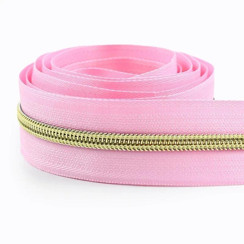 2/3/5/8/10M 5# Nylon Coil Zippers For Bag Clothes DIY Plastic Zipper Tape By The Meter Decorative Zips Repair Sewing Accessories