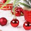 36Pcs 4cm Christmas Tree Color Ball Electroplating Multi Styles Boxed Unbreakable Reusable Scene Layout Plastic Xmas Party Decor Hanging Ball Pendant