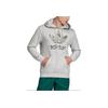 Adidas Pánská mikina s kapucí Originals Trefoil s maskovacím logem, světle šedá GD5955