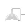 Whale Tail Stud Earrings - 925 Sterling Silver
