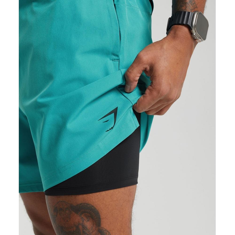Gymshark Land To Water 6  Shorts Bondi Teal A5a6i Tbnj.
