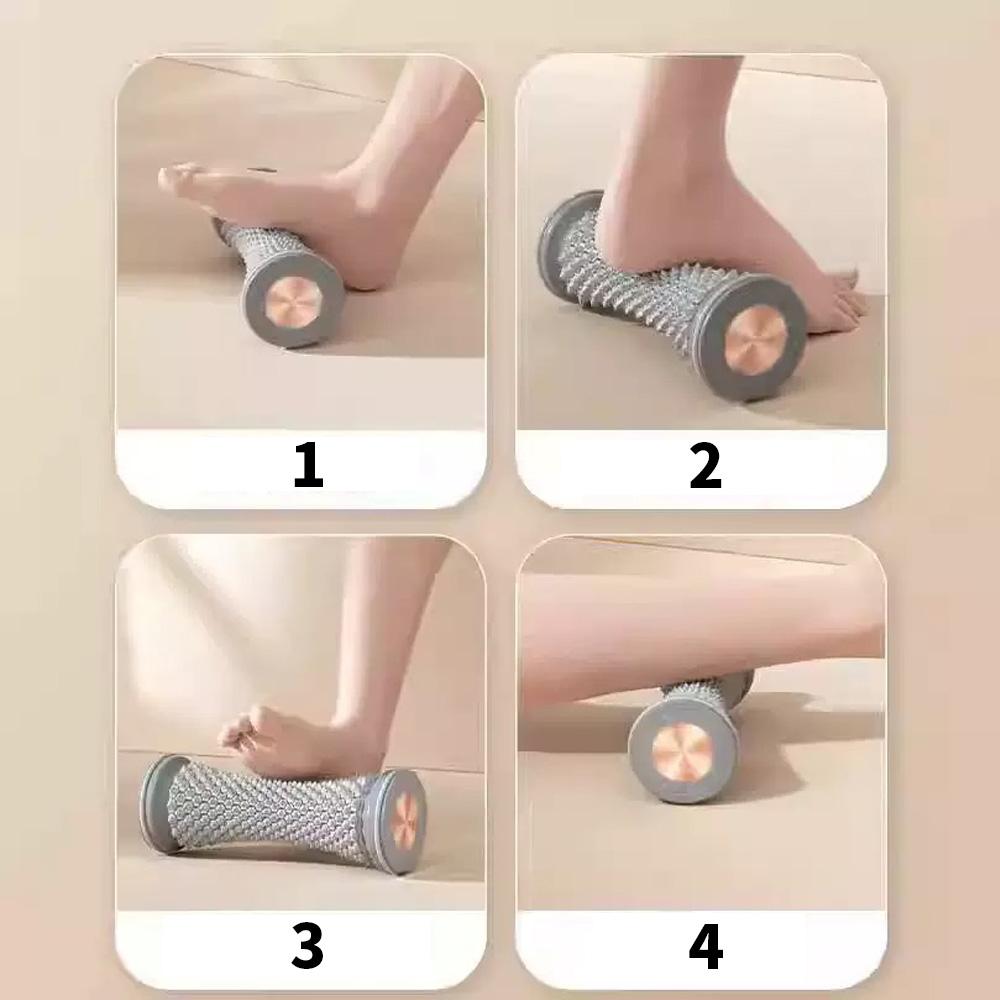 Foot Massage Roller Ergonomic Yoga Plantar Foot Roller Multifunctional Reflexology Foot Massager for Deep Tissue Muscle Massage