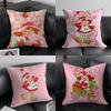 SStrawberry ShortcakeE Cute Cushion Cover Pillowcase Ultra Soft Skin Friendly Fabric Cloud Like Comfort Concealed Zipper
