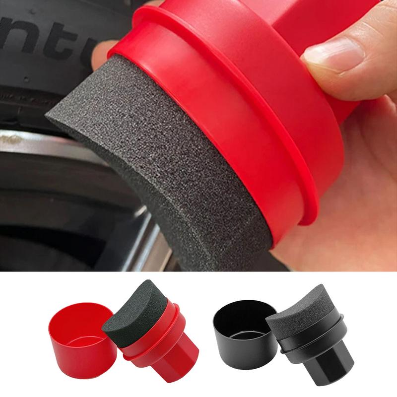 Tire Shine Sponge High Density Elastic Dressing Applicator Pad Portable Shine Sponge for Tire Waxing Cleaning Polishing Vehicles