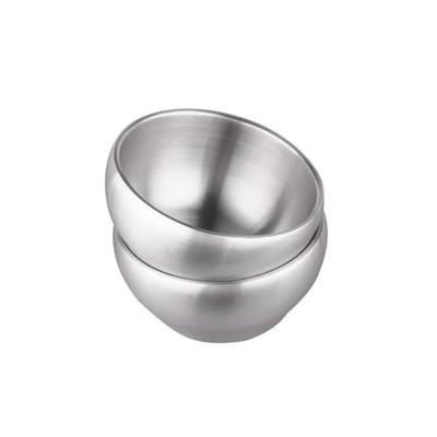 IMEEA Stainless Steel Double-Walled Bowls, 12cm, Ramen Bowls, Noodle Bowls for Udon and Soba, Tableware for Oyakodon (Chicken and Egg Bowls), Insulate