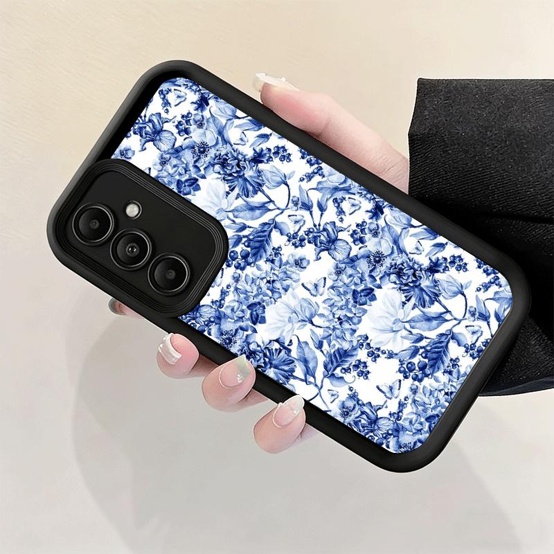 Phone Case for Samsung Galaxy S26 S25 Ultra S24 FE Blue And White Porcelain Pattern Shell S23 Plus S22 + S21 S20 5G Soft Silicon
