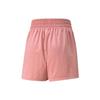 Puma Solid Color Brand Logo Print Elastic Sports Fitness Casual Shorts Women shorts Pink 521627-24