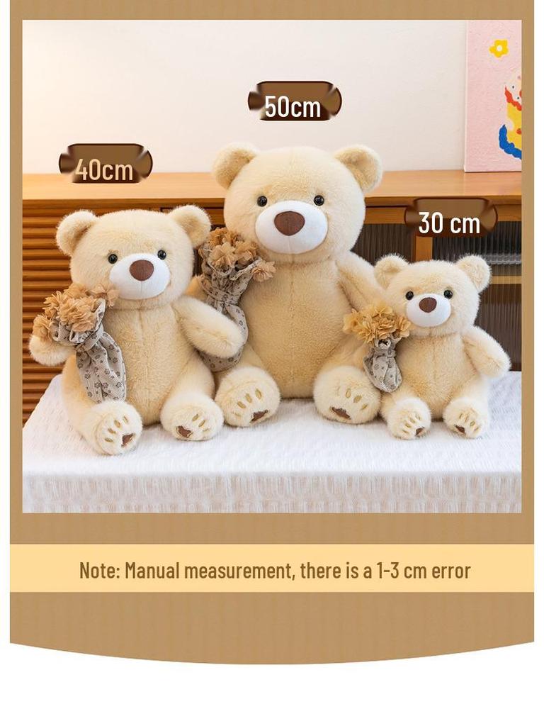Cute Cartoon Hairband Teddy Bear Plush for Valentine's Confession Gift