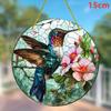 Acrylic Colorful Hummingbird Sun Catcher Rainbow Bird Wind Chimes Crafts Hanging Decor For All Seasons Home Garden Ornament