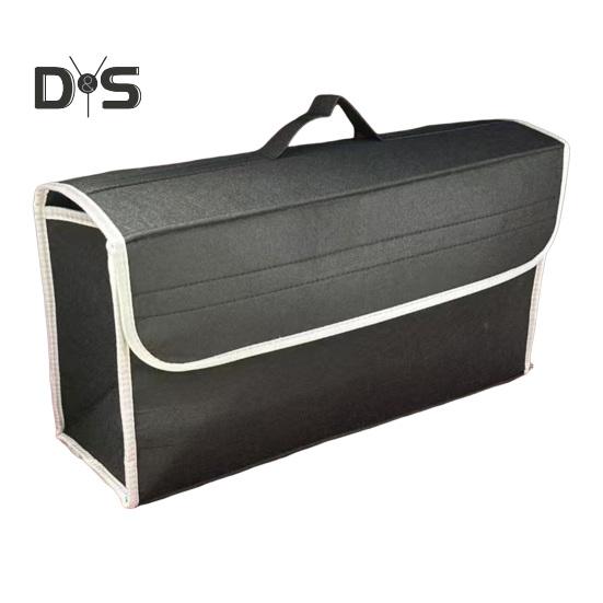 1/2Pcs Car Trunk Storage Bags with Handle Large Capacity Foldable Design Car Boot Bag Storage Organizer with Fastening Flip Cover