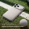 DEFENSE Ceramic Camera Button Leather Slim Anti-drop iPhone 17 Pro Max Case Magnetic Absorption Anti-sweat Full Protection Black