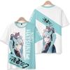 2026 Summer Hatsune Miku Retro Cosplay T-shirt Men's Oversized 3D Printed Short-sleeved Family Unisex Children's Sports Shirt