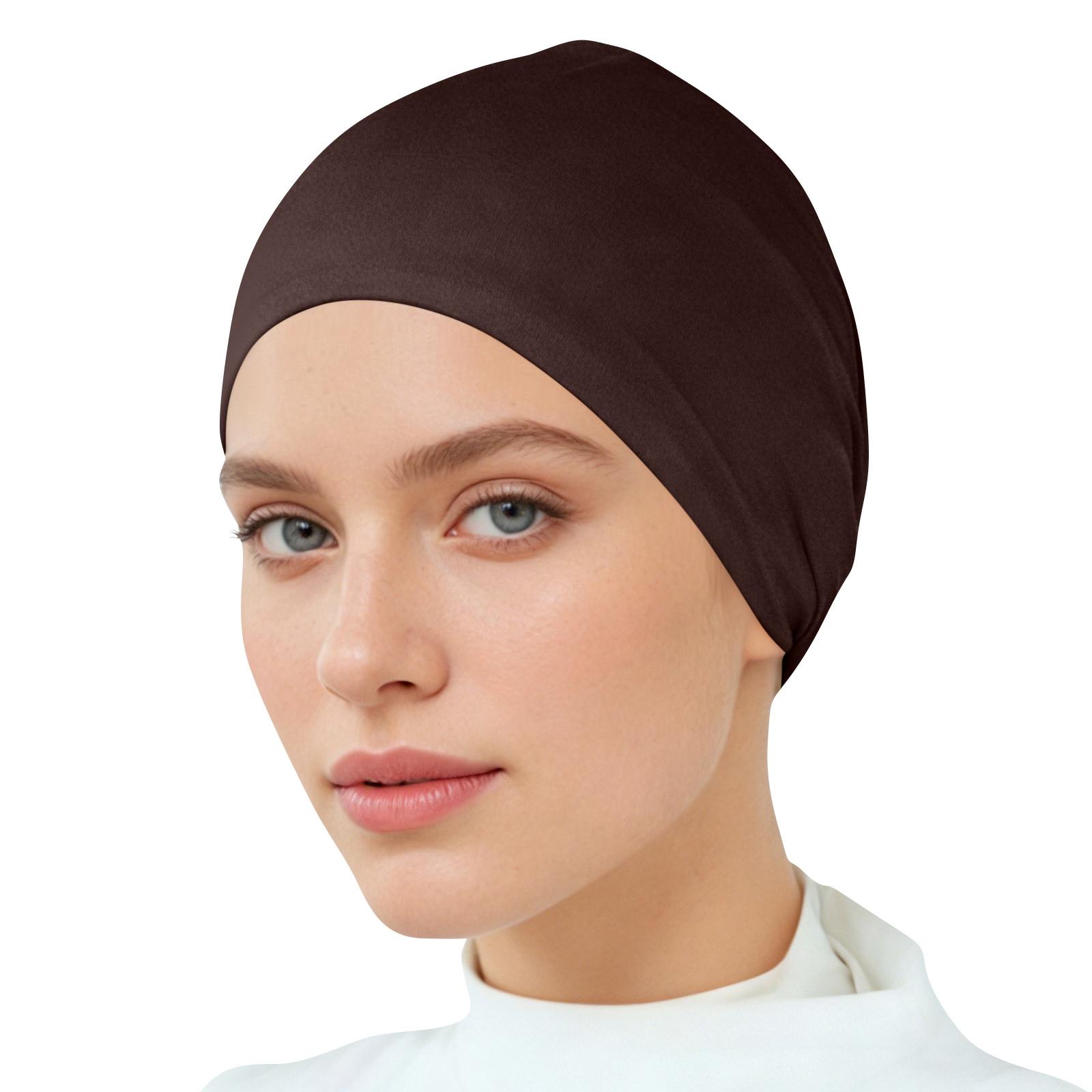 

Цветная повязка на голову/, платок One Size кофейный