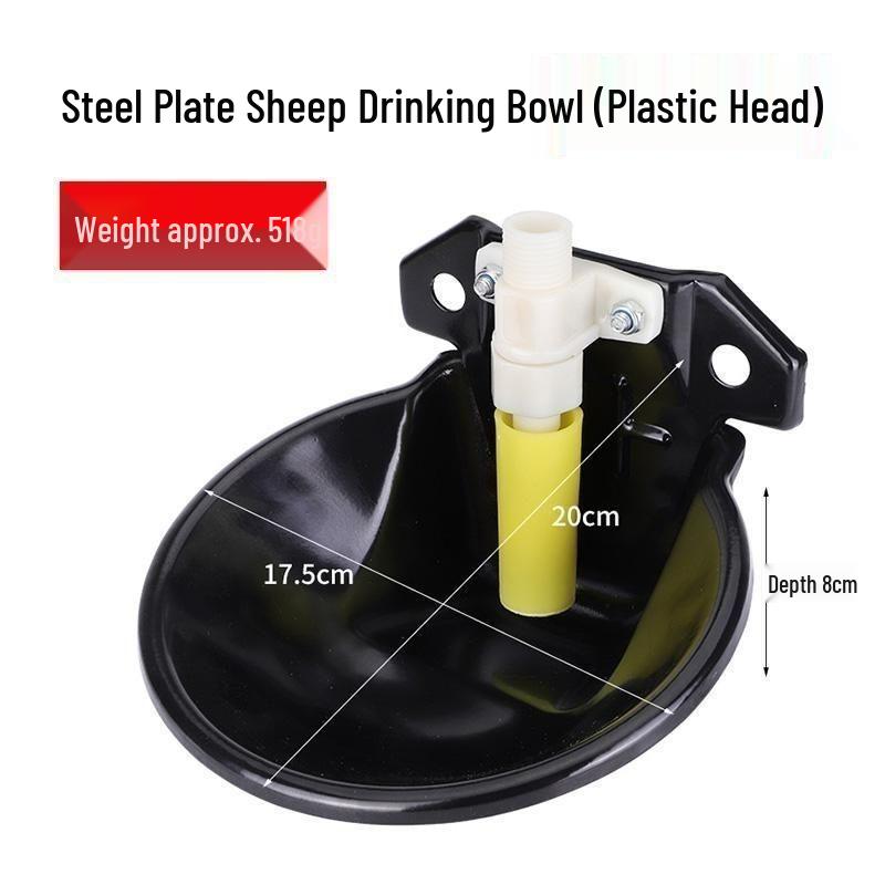 Automatic Sheep Water Bowl with Copper Valve and Plastic Trough
