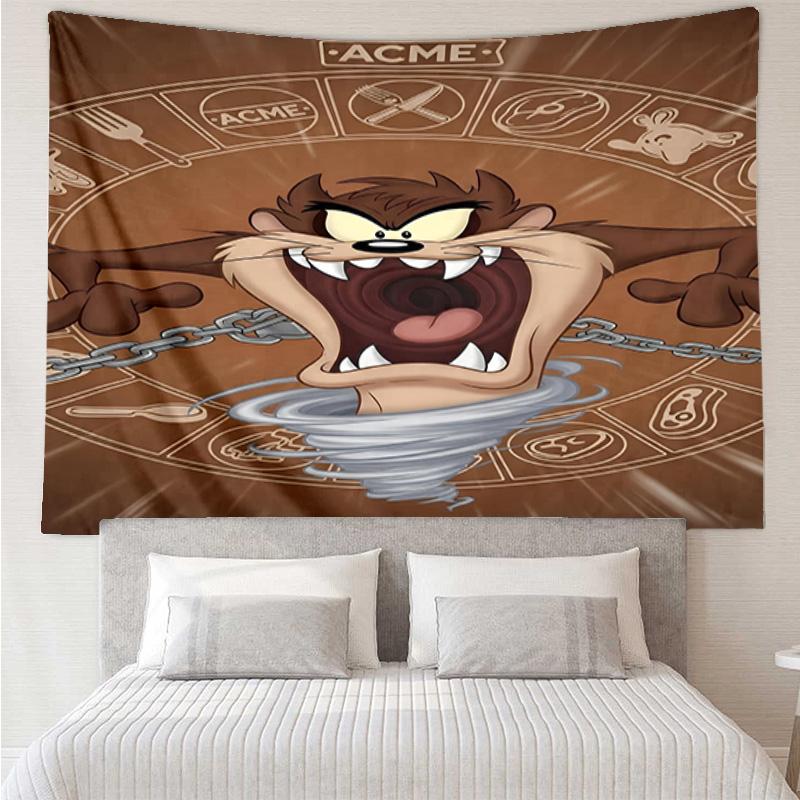 Taz-Mania Devil's Roar Quick-Dry Tapestry Hanging for Bedroom,Livingroom, Playroom,Decor Art Room Wall Tapestry Holiday and Birthday Gifts