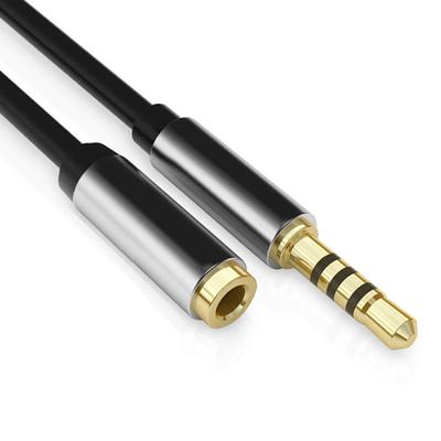 3.5mm Speaker Phone Headphone Extension Cable Aluminum Alloy Audio Cable Male To Female Connection