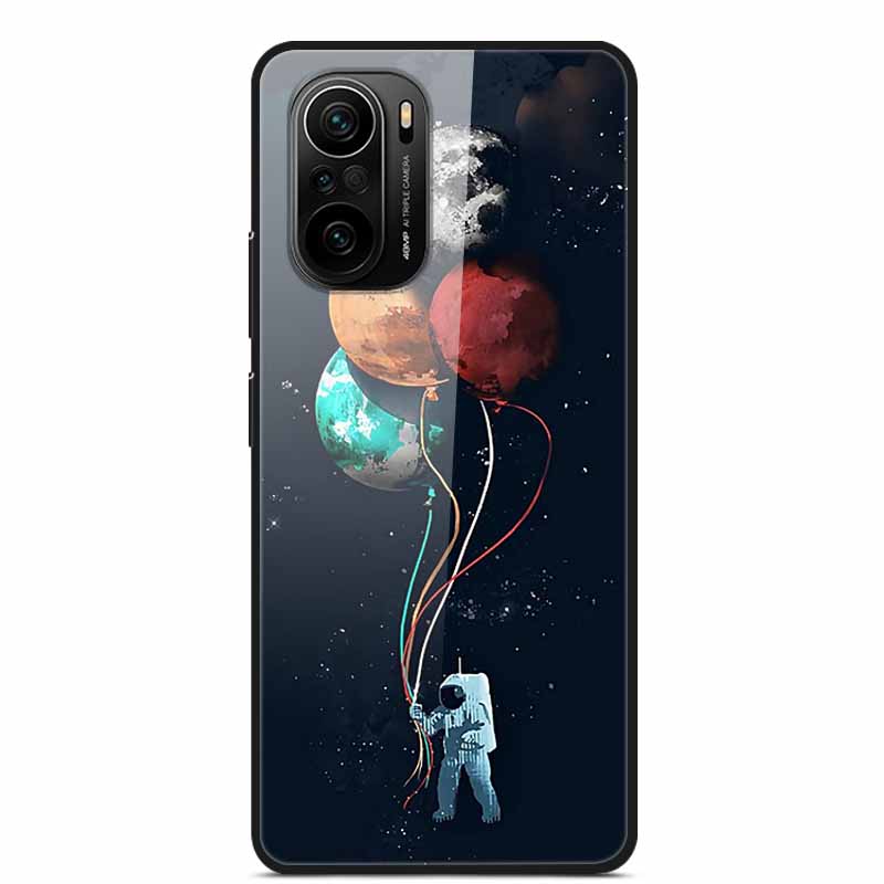 For Xiaomi Poco F3 Case Tempered Glass Hard PC Phone Back Cover For Xiaomi POCO F3 5G Cases Shells PocoF3 F 3 2021 6.67'' Coque