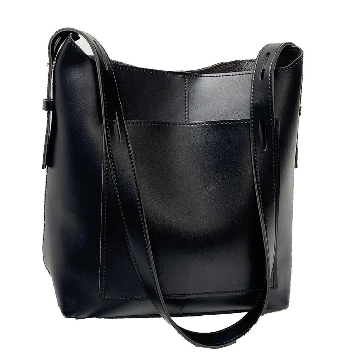 

Модный тренд Джокер досуг передовая текстура однотонный колледж ветер большой емкости студенческая сумка-ведро сумка через плечо сумка-мессенджер