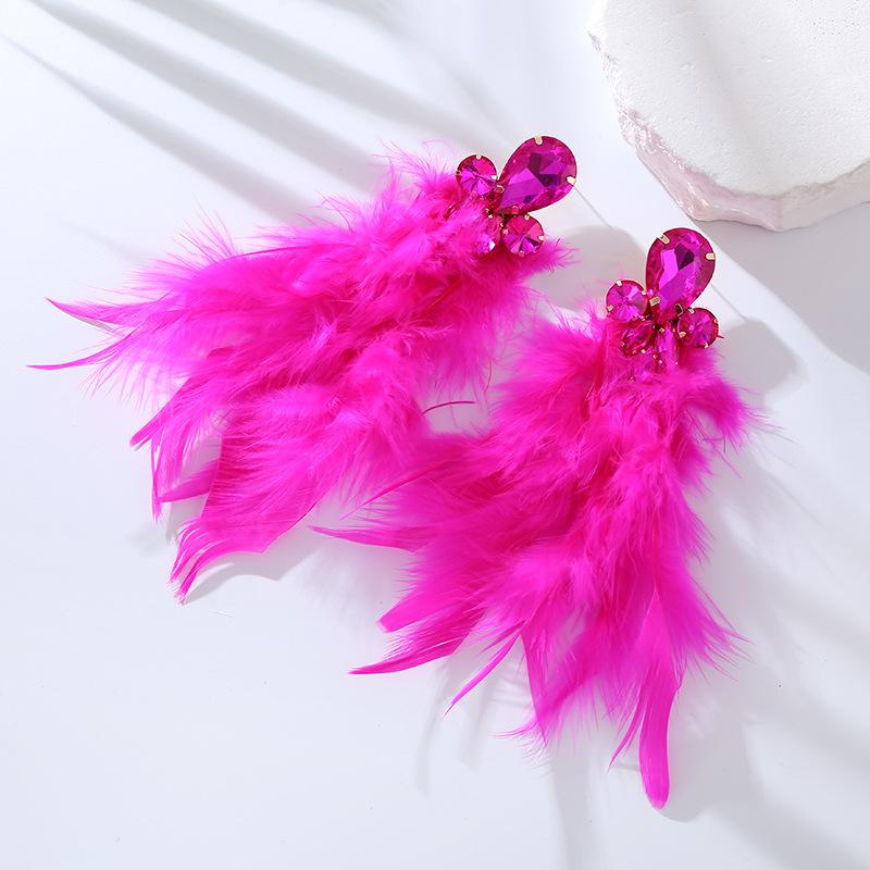 New Style Feather Long Earrings - Long and Elegant Ethereal Earrings with High-end and Unique Style. Ear Ornaments.
