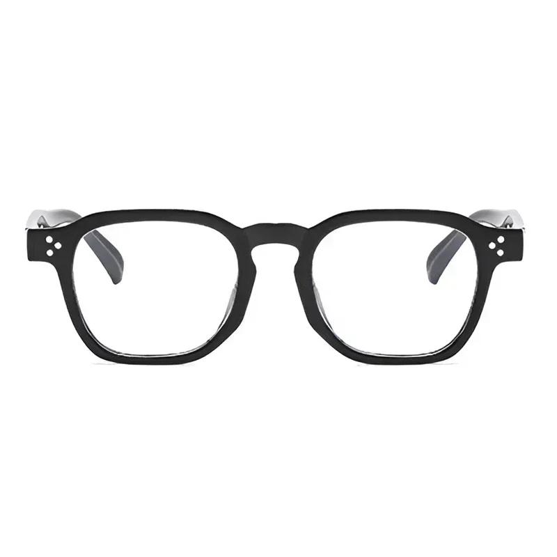 Retro Square Light Eyeglass Frame Women Men Transparent Unisex Glasses For Female Male