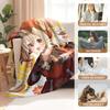 Genshin Impact Klee Cartoon Cute Blanket Cover Warm Soft Anime Flannel Knee Lanket Multifunctional Decoration Universal Blankets