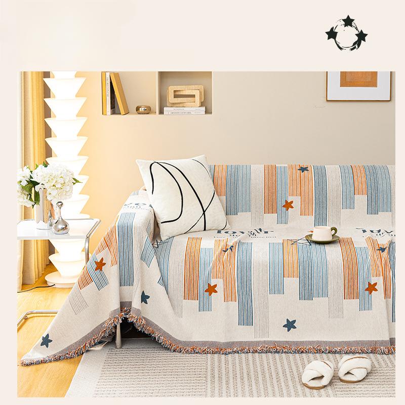 One-Piece Chenille Sofa Towel Full Cover Non-Slip Double-Sided Available Sofa Cover Cloth Double Armrest Sofa Cushion