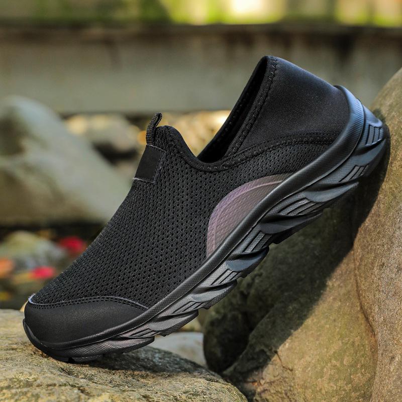 

Large size 46 new one-pedal mesh lazy shoes breathable mesh shoes dad casual walking shoes men 39