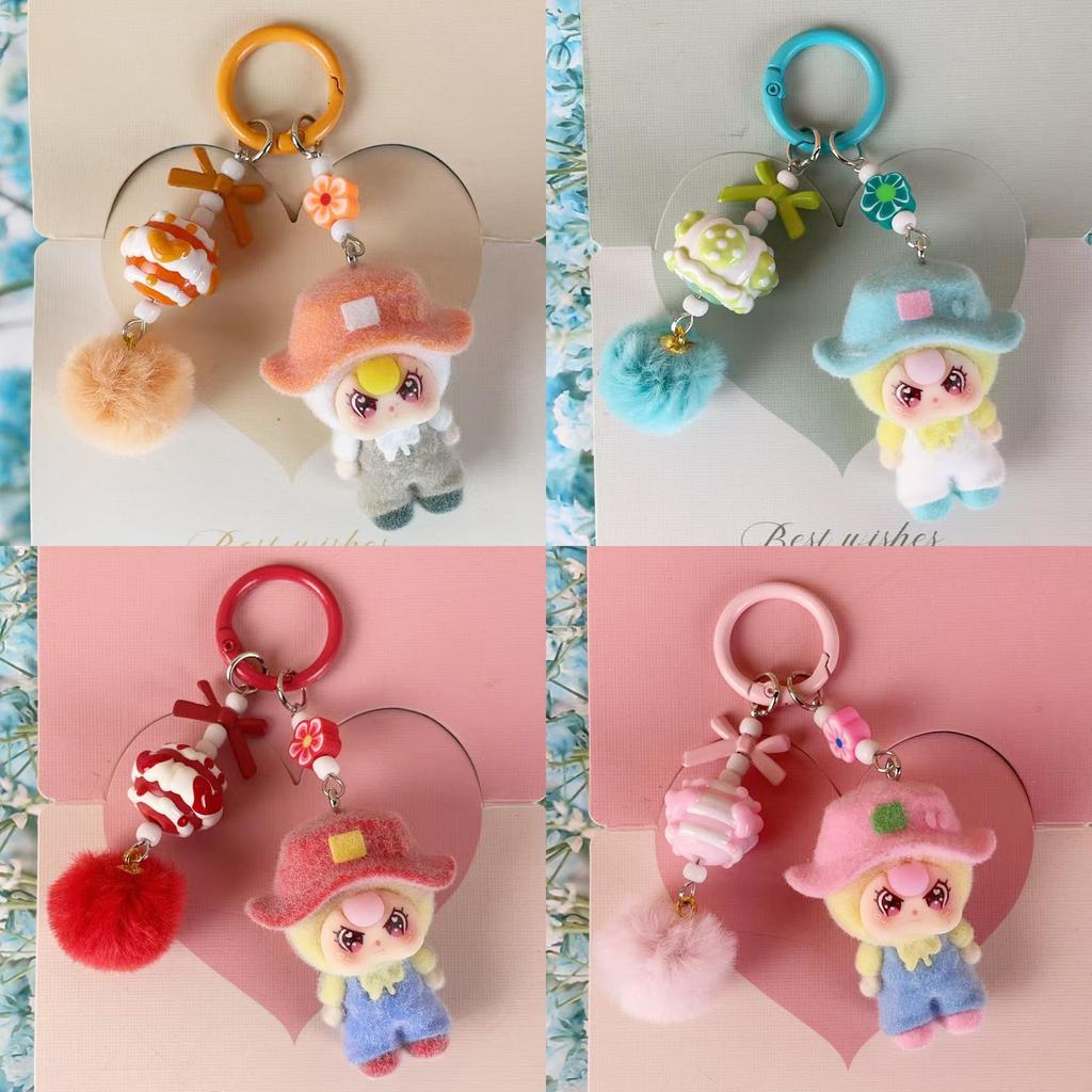 Camping Style Doll Keychain With Cartoon Cute Pendant For Kids And Teens