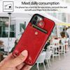 Lederhülle mit Kartenfächern für iPhone 12 Pro Max, weiche Silikonhülle für Apple 13, vertikal hängende Hülle für 7/8 Plus