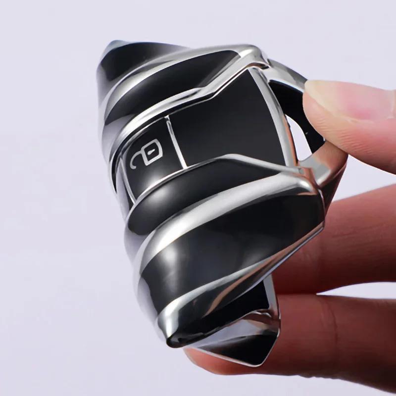 TPU Car Key Case Cover for VW Volkswagen Touareg 2019-Current 3 Buttons Auto Remote Shell Protect Accessories Key Fob