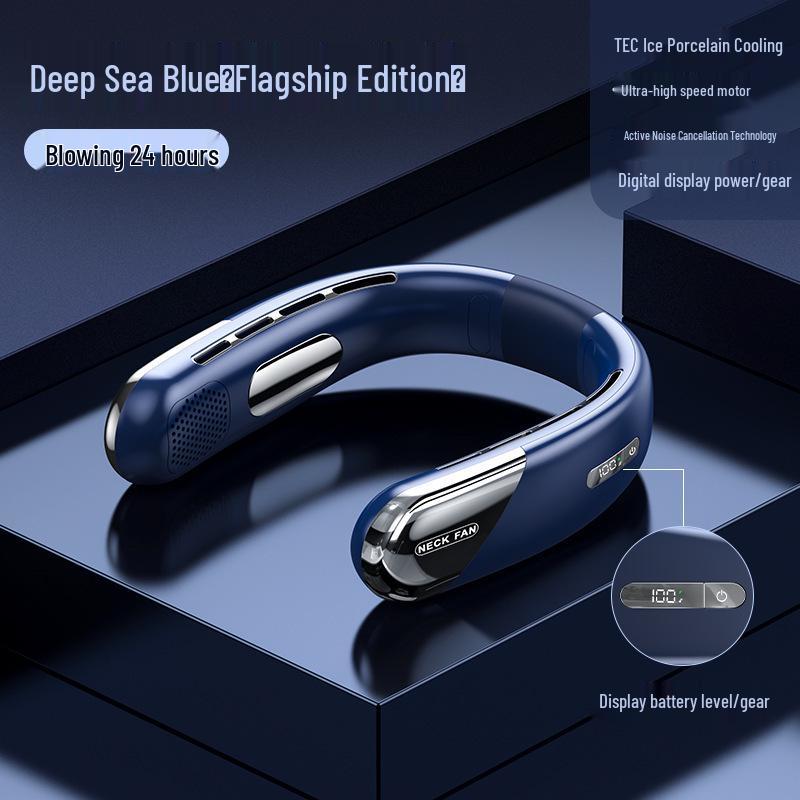 Bladeless Hands-Free Neck Fan: Portable, Wearable, and Perfect for Outdoor Sports