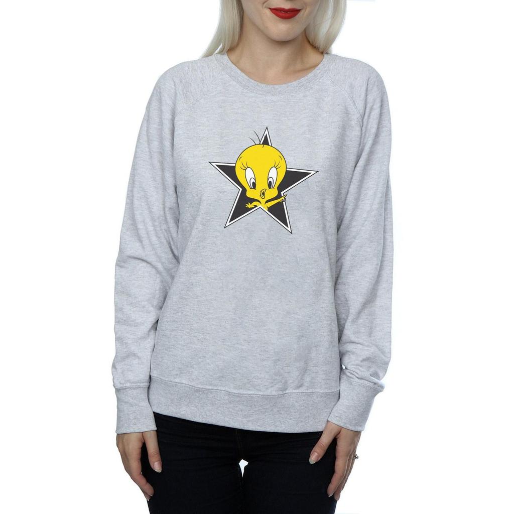 Looney Tunes Damen Tweety Pie Stern Sweatshirt