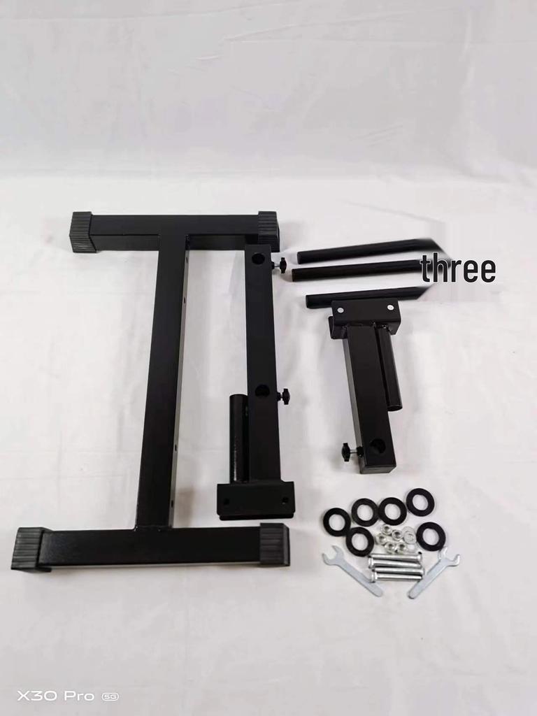 Home Barbell and Dumbbell Plate Storage Rack with Large and Small Hole Compatibility for Fitness Rooms