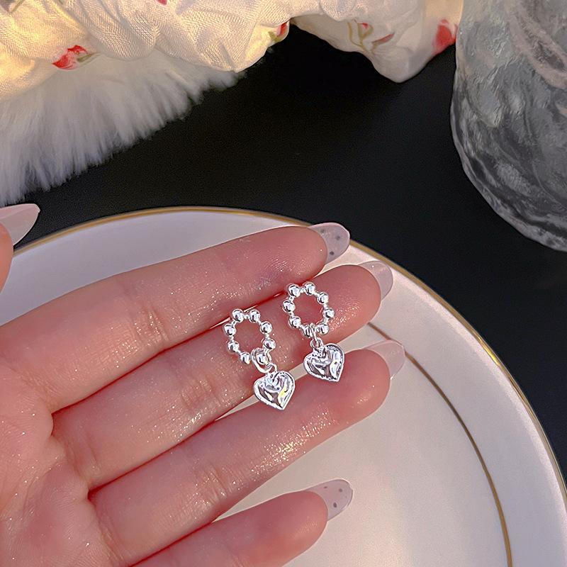 S925 Silver Stud Earrings Women's Ear Hole Earrings Niche Design Earbone Studs High-end Earrings