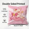 Cartoon Pig Pink L-Lulu Cushion Cover Comfortable Reversible Pillow Cover Ideal for Car Sofa Bedroom & Beyond