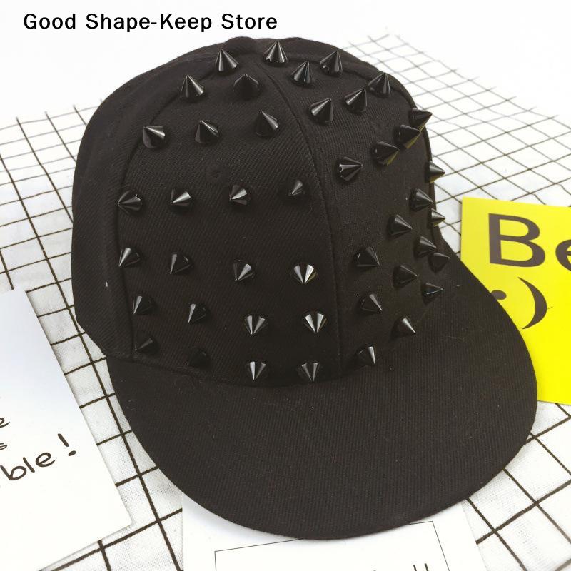 Men And Women's Rivet Flat Hat Punk Rock Hip Hop Stud Baseball Caps Y2K Outdoor Personalized Hat Rivet duckbill cap