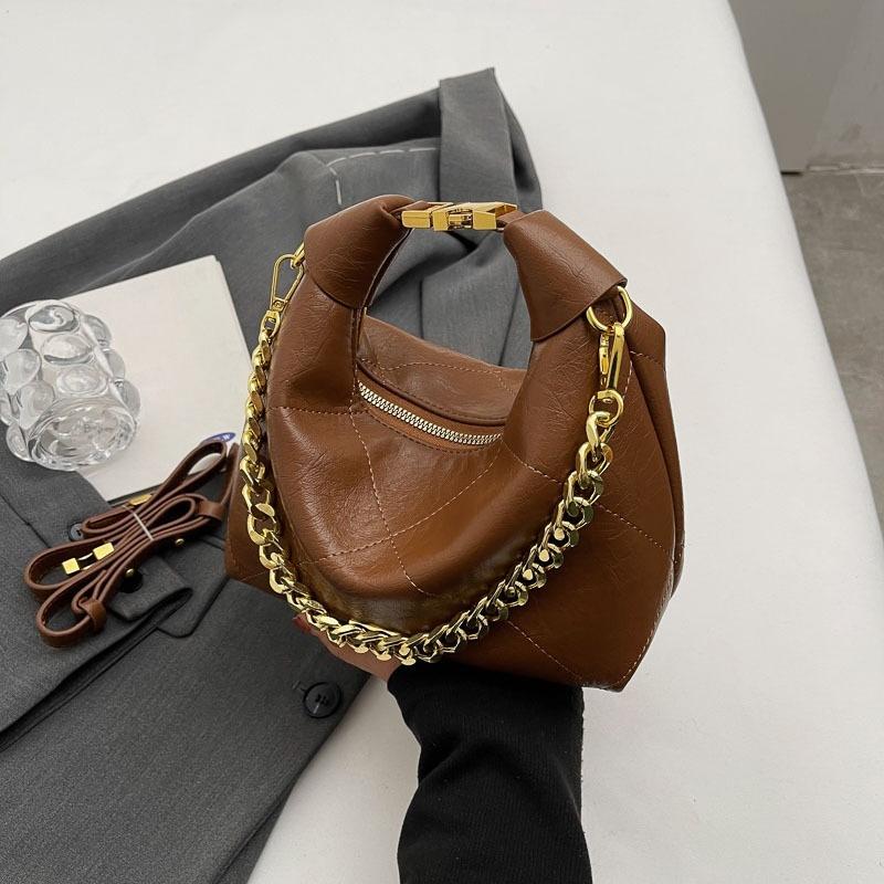 Luxuriöse, elegante Mode-Kettentasche, Crossbody-Tasche mit Rautenmuster, Einzelschulter-Crossbody-Tasche