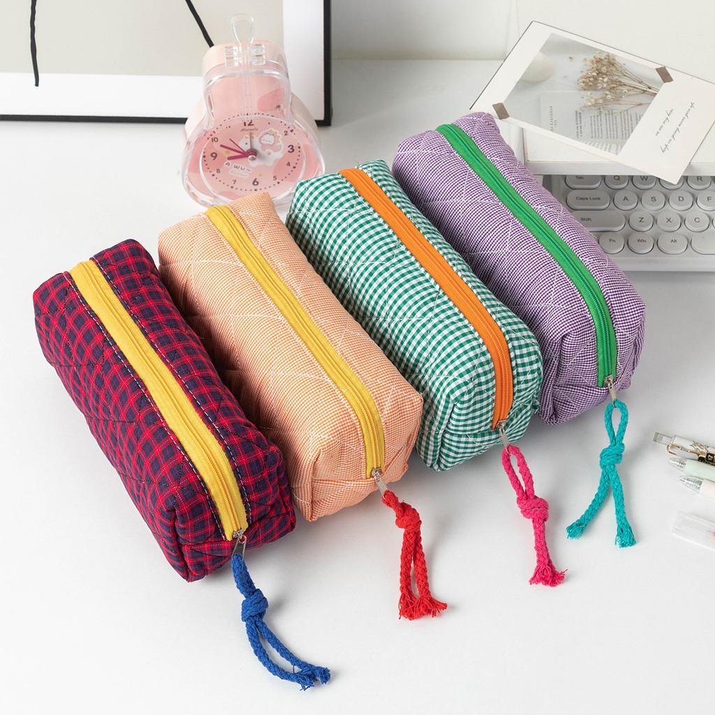 Pattern Lattice Storage Bag Pencil Case For Students Gift Lightweight Portable