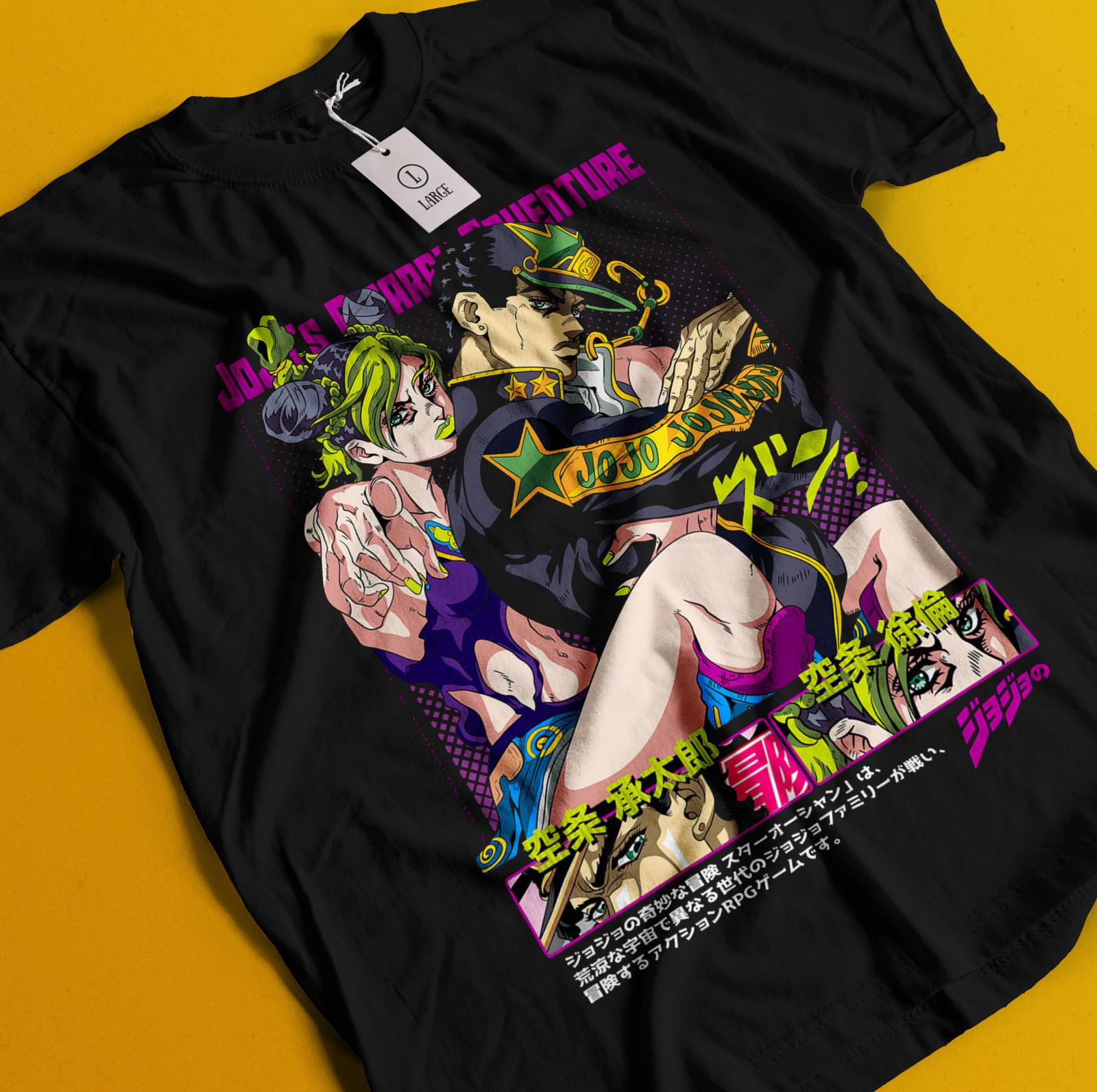 Jojo s Bizarre Adventure T-Shirt Mens Womens Tees Top Jonathan Joeastar Shirt Dio Tshirt Jotaro Kujo S