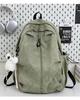 Schoolbag new vertical zipper fashion backpack large capacity lightweight travel backpack junior high school student schoolbag