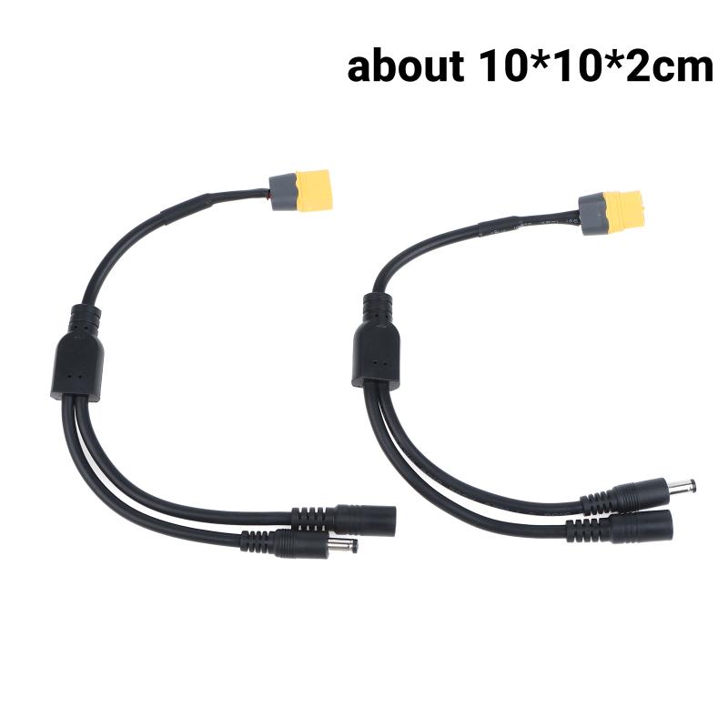 XT60 Stecker auf DC5521 Splitterkabel 1 zu 2 DC 5.5X2.1 Stecker Buchse 0.75 Quadrat Millimeter Draht 19V 24V Netzkabel Adapter