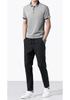 Men's Quick-Dry Ice Silk Short Sleeve Polo & Long Pants Set