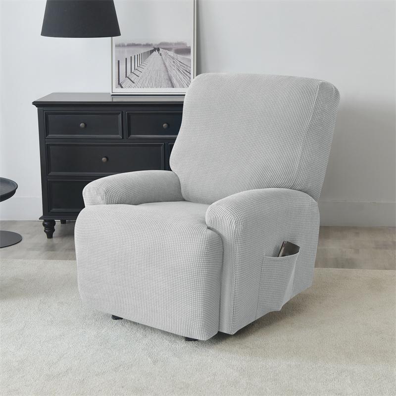 1/2/3-zits Poolvlies Relaxfauteuil Bankhoes Elastische Spandex Gespleten Fauteuil Overtrekken All-inclusive Stoelhoezen voor Huisdecoratie