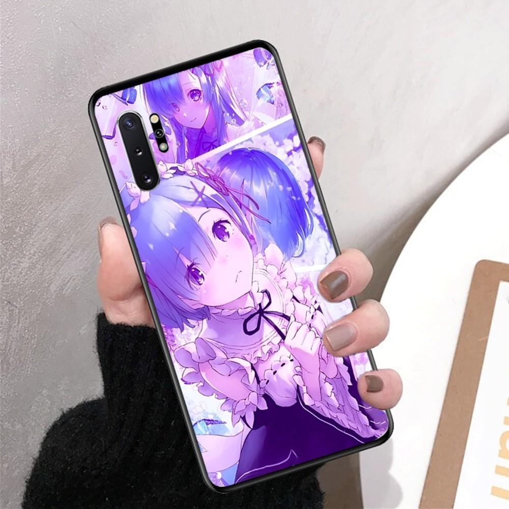 ReZERO Ram Rem Phone Case For Samsung Note 8 9 10 20 pro plus lite M 10 11 20 30 21 31 51 A 21 22 42 02 03